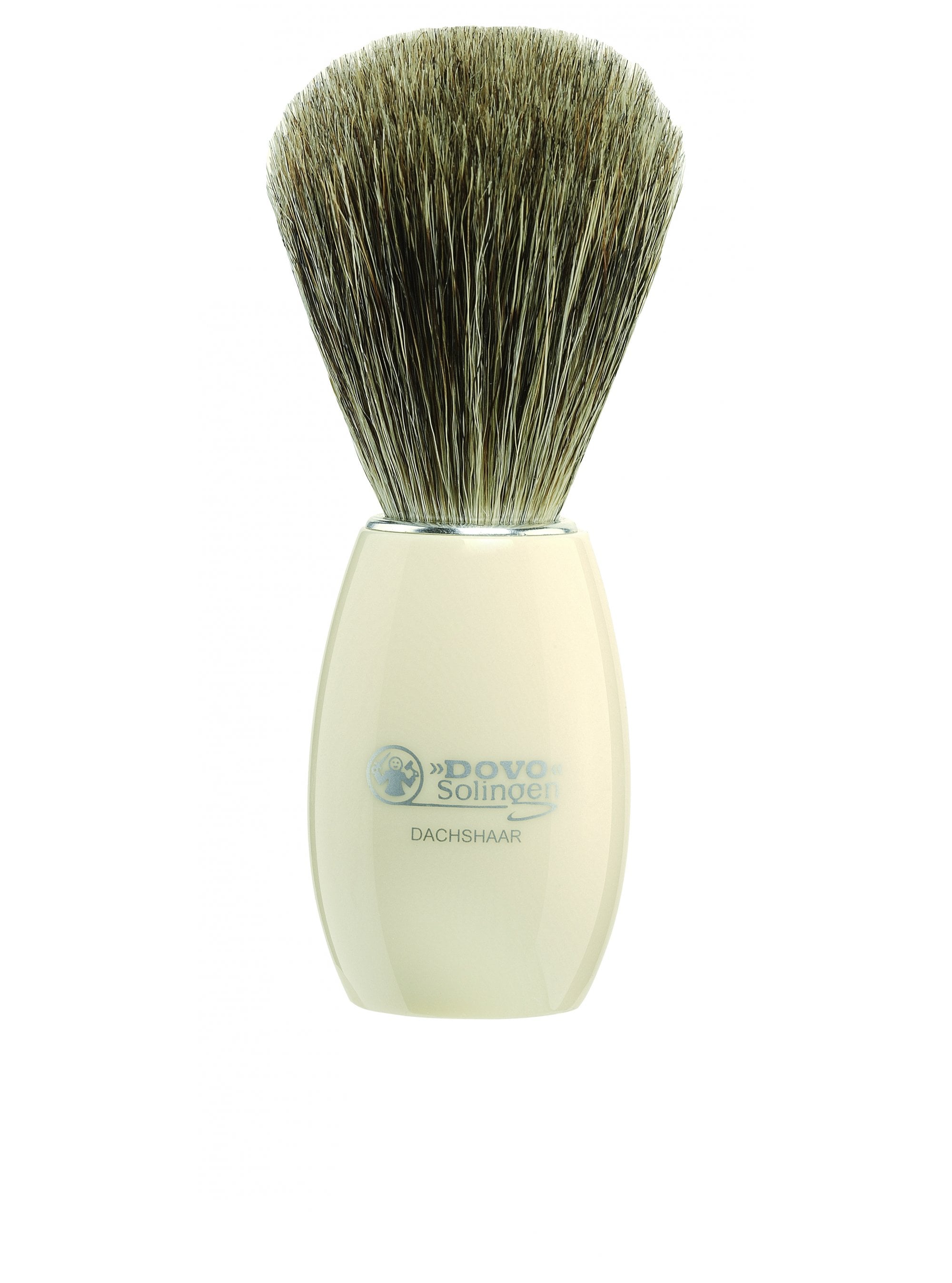 Dovo Solingen Pure Badger Shaving Brush with Ivory Coloured Handle 918 ...