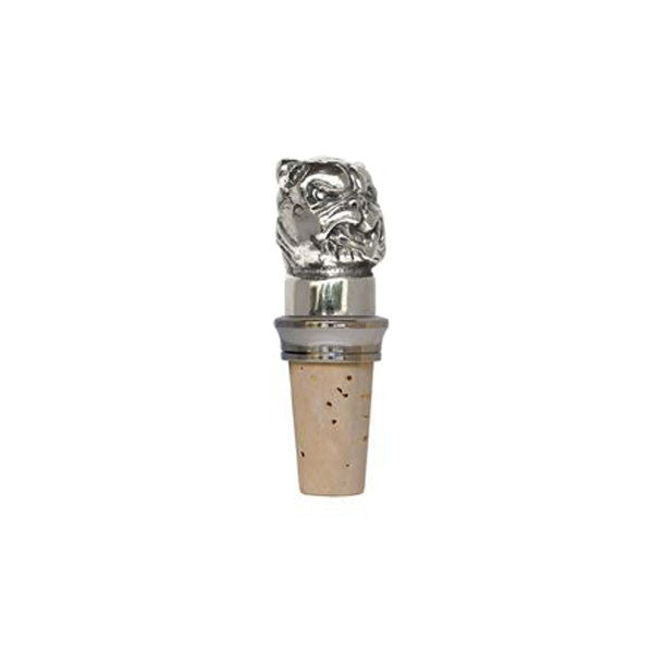 Cosi Tabellini Italian Pewter Boxer Dog Statuette Bottle Stopper handcrafted in Italy