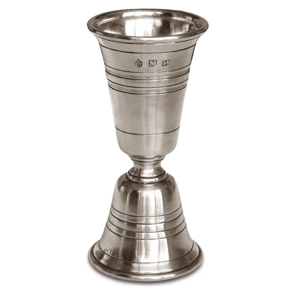 Cosi Tabellini Italian Pewter Piemonte Double Cocktail Jigger