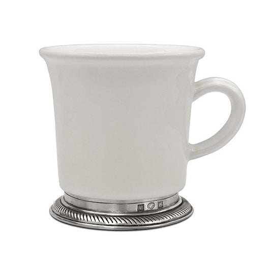 Cosi Tabellini Italian Pewter and Ceramic Luisa Mug 10cm Set of 2