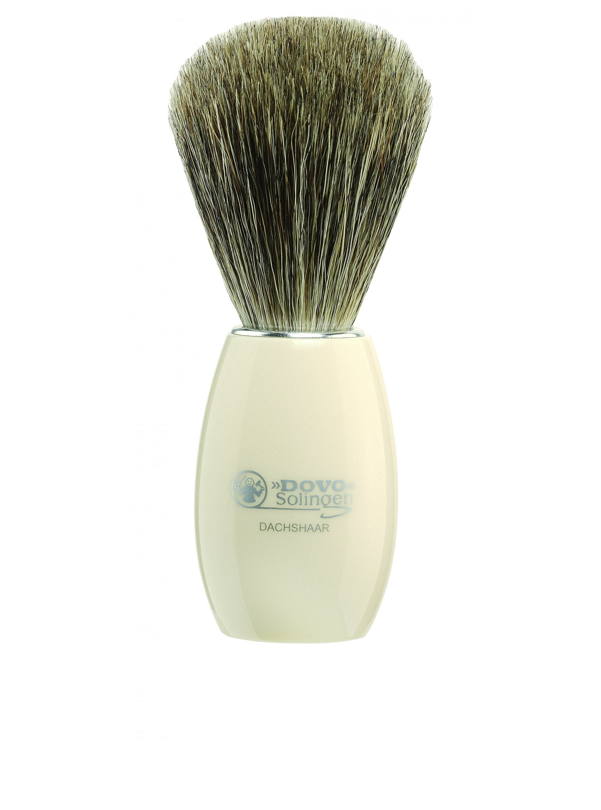Dovo Solingen Pure Badger Shaving Brush with Ivory Coloured Handle 918-118