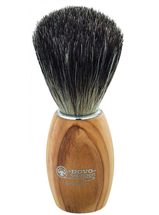 Dovo Solingen Pure Badger Shaving Brush with Olive Wood Handle 918-106