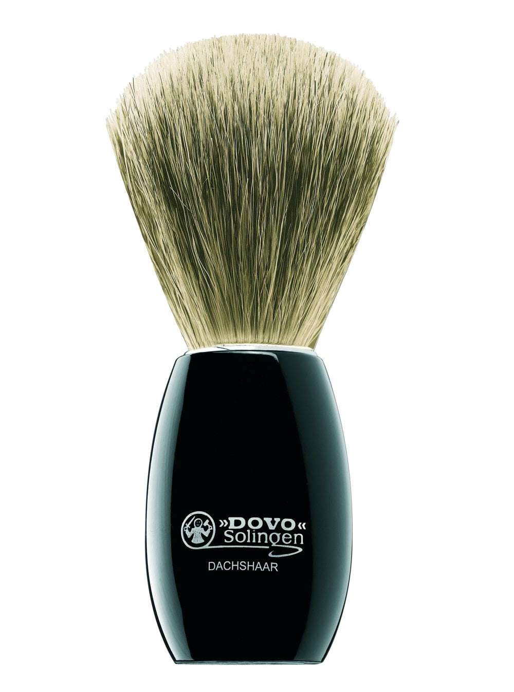 Dovo Solingen Pure Badger Shaving Brush with Black Coloured Handle 918-052
