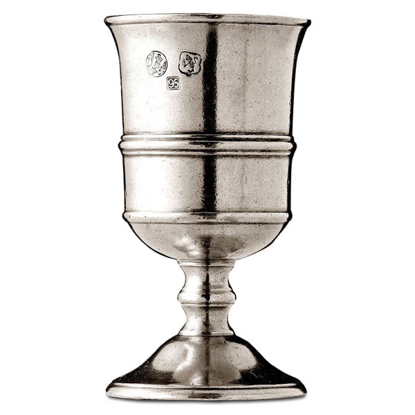 Cosi Tabellini Arno Goblet 22cl Handcrafted in Italy Pewter