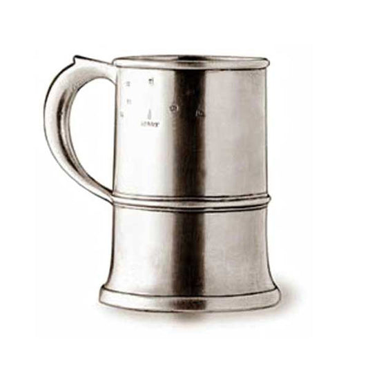 Cosi Tabellini Normandia Tankard 1/2 pint Handcrafted in Italy Pewter