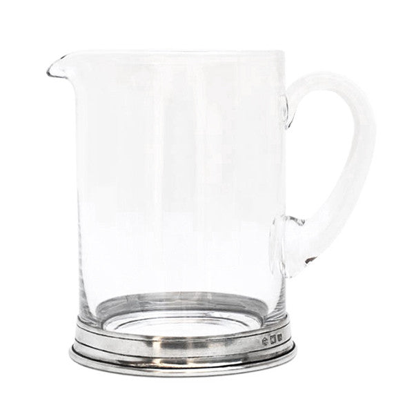Cosi Tabellini Sirmione Pewter and Crystal Bar Pitcher 1L Handcrafted ...